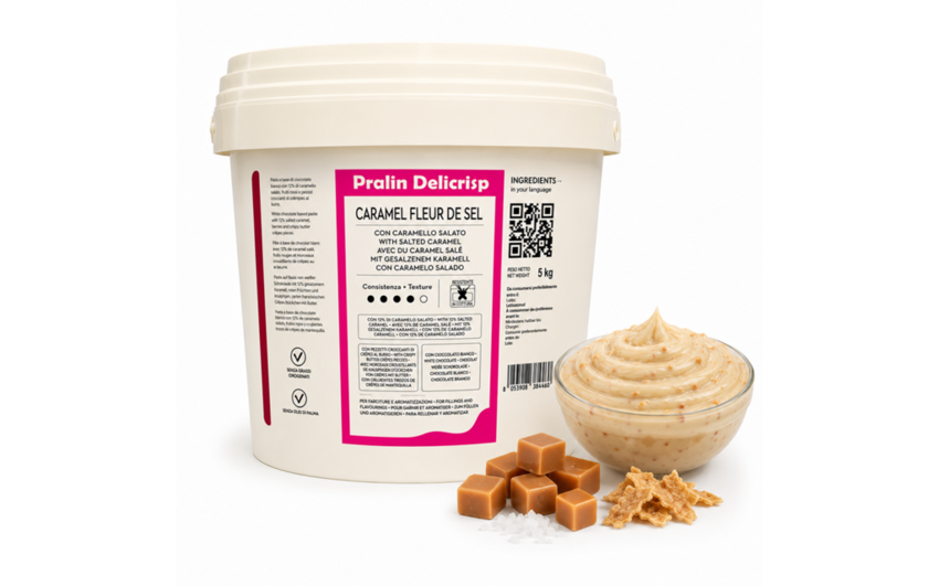 Pralin Delicrisp Caramel Fleur de SEL kg 5