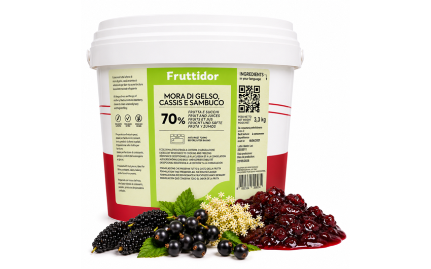 Fruttidor Gelso-Cassis-Sambuco kg 3.3
