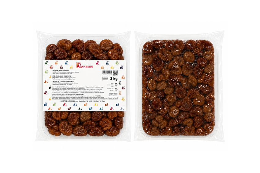 Marroni in Pezzi Canditi Colati kg 3