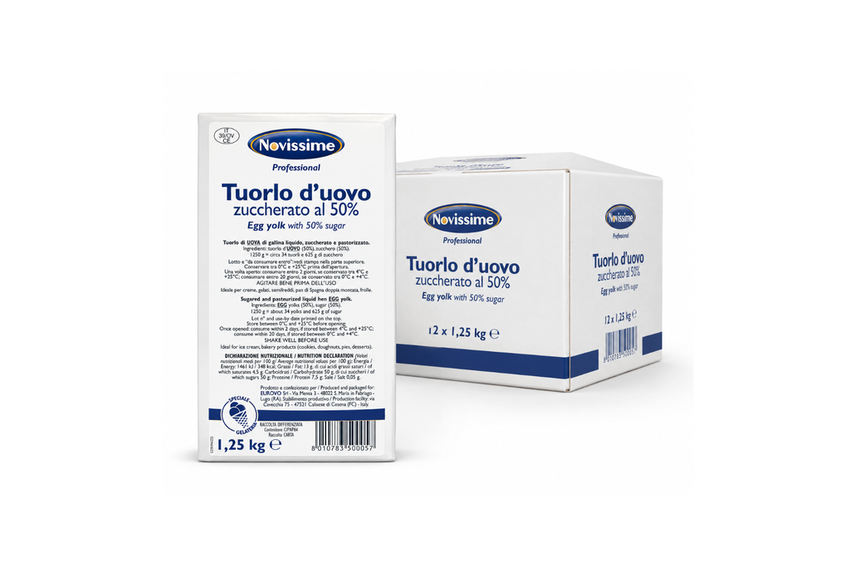 Tuorlo D'uovo Zuccherato 50% kg 1.25